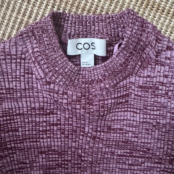 COS Mélange Ribbed Midi Dress - Picture 4 of 9